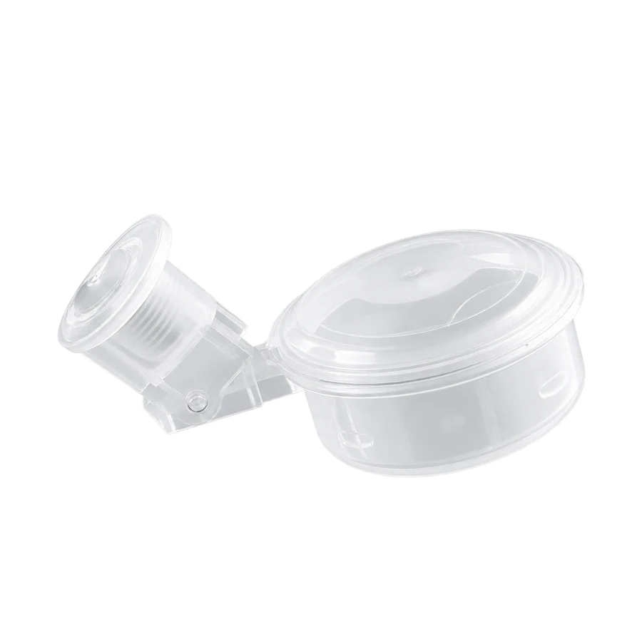 Conjunto plástico transparente e branco para aplicação em purificador.